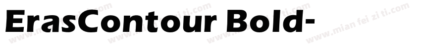 ErasContour Bold字体转换
